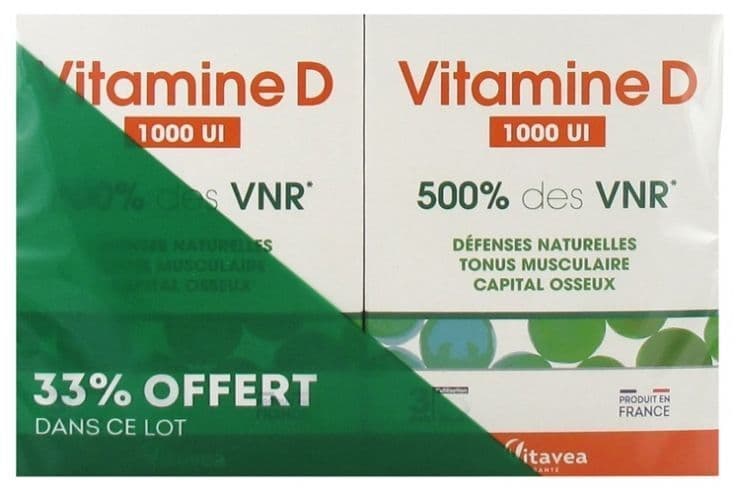 VITAVEA VITAMINE D 1000UI CPR 90 2 — Pharmacie Marie Stuart