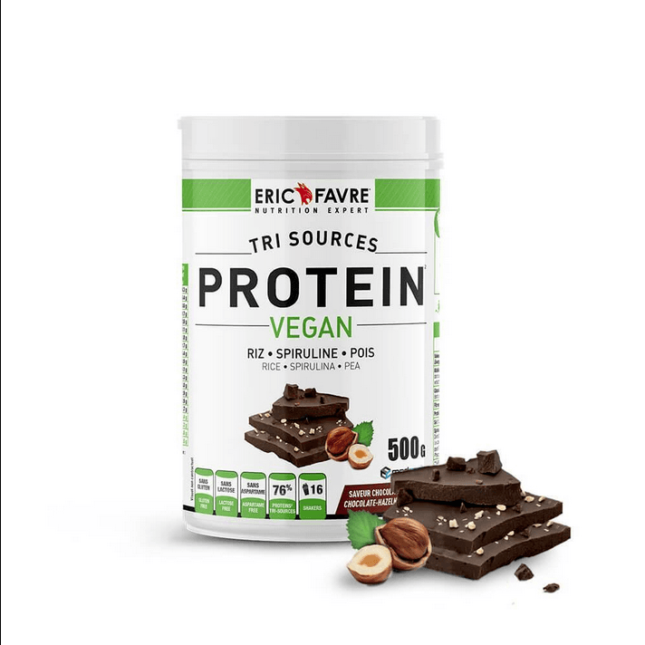 Eric Favre Proteine Vegan Chocolat Noisette 500g — Pharmacie Pharmavance Auteuil