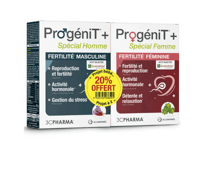 3C PHARMA PROGENIT+ DUO H/F 2X60