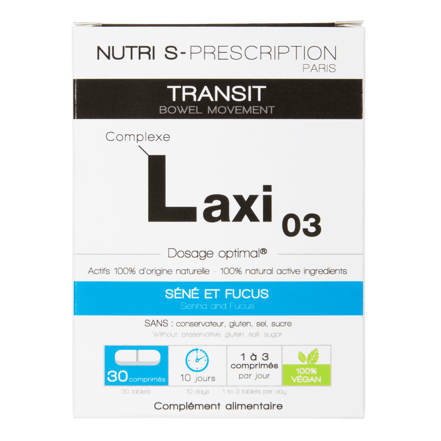 Nutri S Prescription Laxi03 Transit Comprime 30