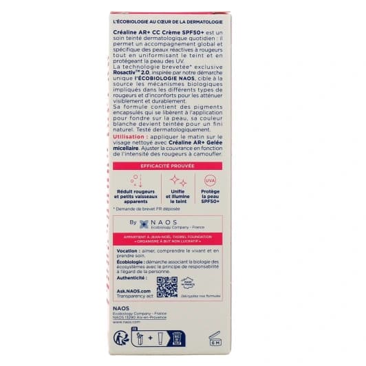 Bioderma Crealine Ar+ Cc Creme Spf50+ Claire 40ml