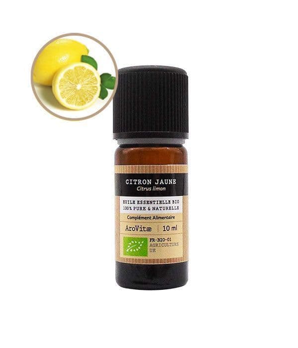 Aro Vitae Huile Essentielle Citron Jaune Bio 10ml