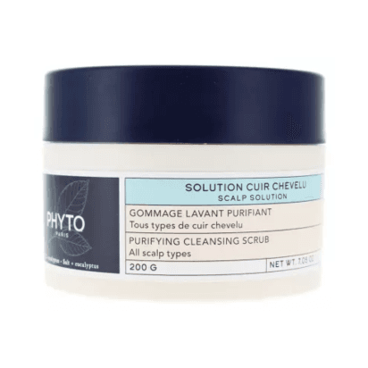 Phyto Solution Gommage Lavant Purifiant Tous Types De Cuir Chevelu Pot 200g