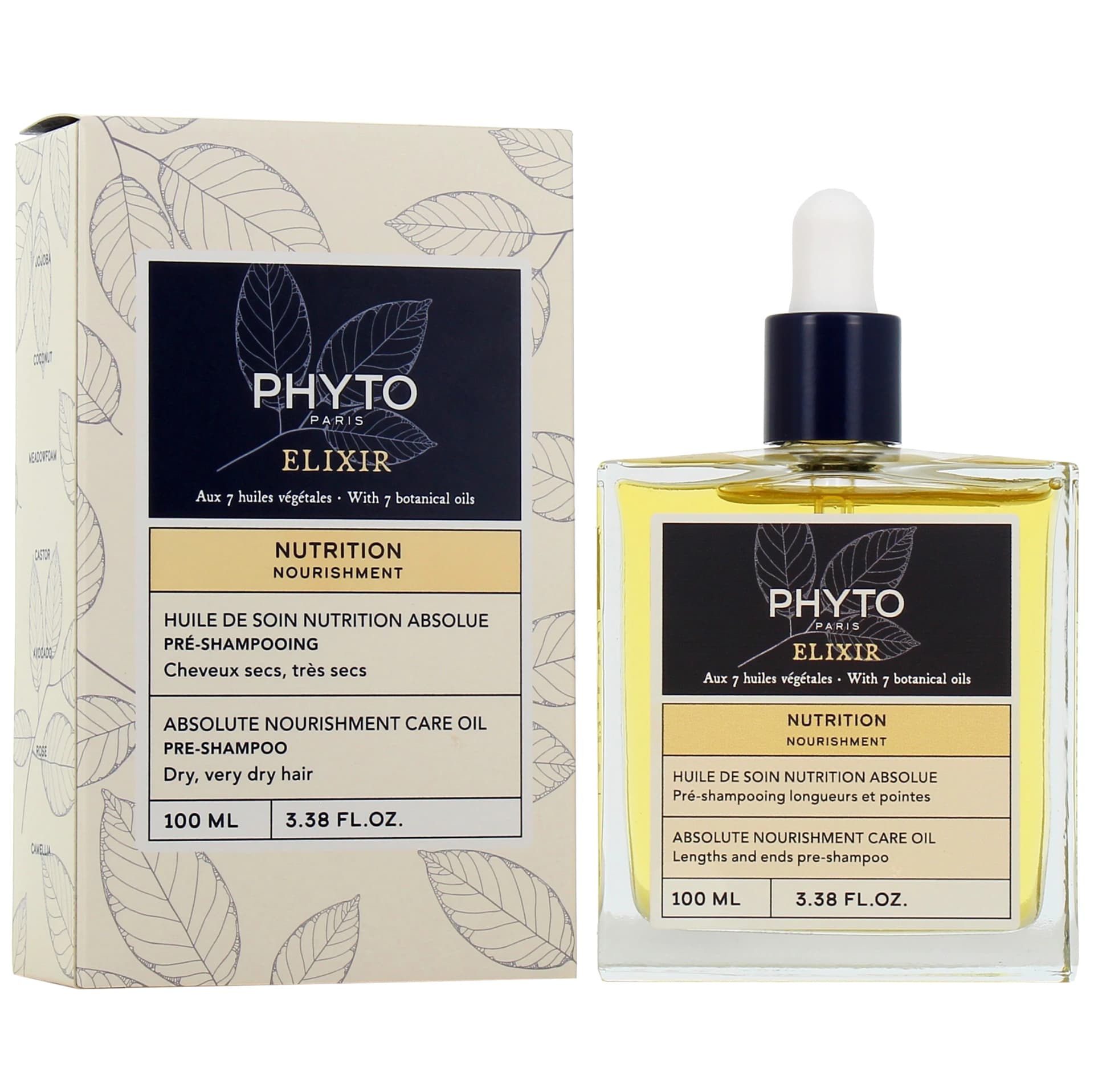 Phyto Nutrition Huile De Soin Nutrition Absolue Preshampooing 100ml