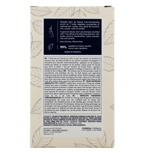 Phyto Nutrition Huile De Soin Nutrition Absolue Preshampooing 100ml