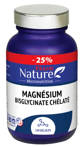 PHARM NATUR MAGNES BISGL GELUL 120 — Pharmacie Lafayette Bordeaux