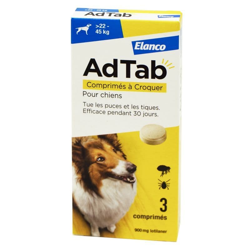 ADTAB 900MG CHIEN CPR 3 — Pharmacie de Saint-Ouen - Saint-Ouen-de-Thouberville