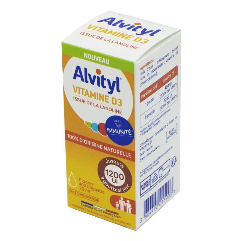 ALVITYL VITAMINE D3 GOUTTE 20ML