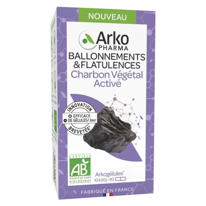 ARKOG CHARBON VEGETAL BIO GELUL 40 — Pharmacie Sainte-honorine / la cité