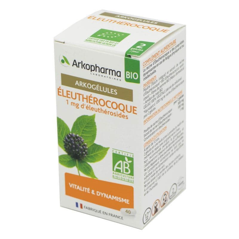 ARKOG ELEUTHEROCOQUE BIO GELUL 40 — Pharmacie Maritime