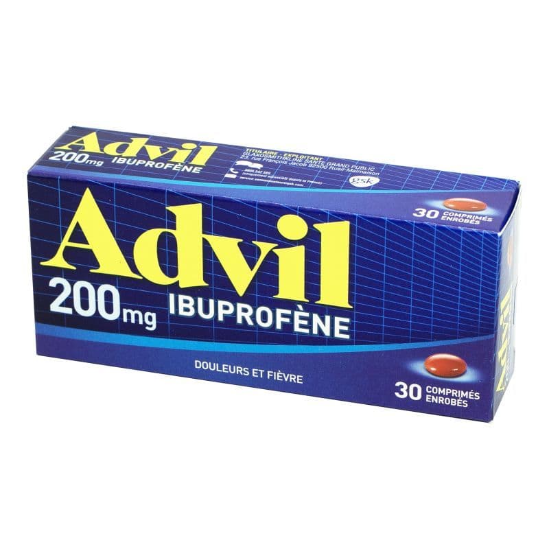 ADVIL 200MG CPR 30 — Pharmacie Duroc - Paris