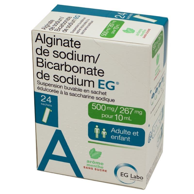 ALGINATE/BICARB SOD EG SACH 24 — Pharmacie La Bonne Mère