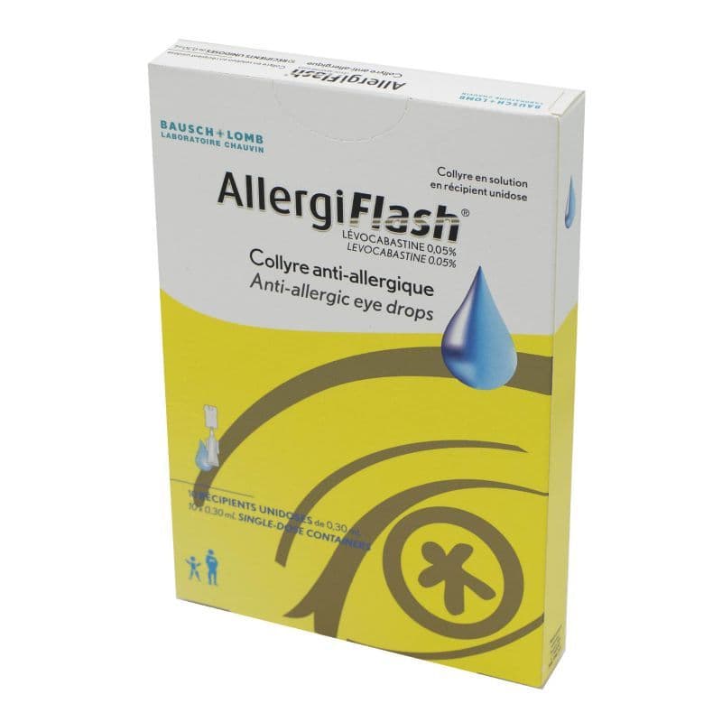 ALLERGIFLASH 0,05% COL UNIDOSE 10 — Pharmacie Européenne 24/24 de la place de clichy