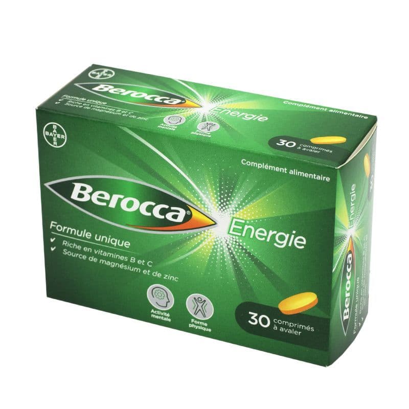 BEROCCA ENERGIE CPR PELLICULE 30 — Pharmacie Bourg Achard