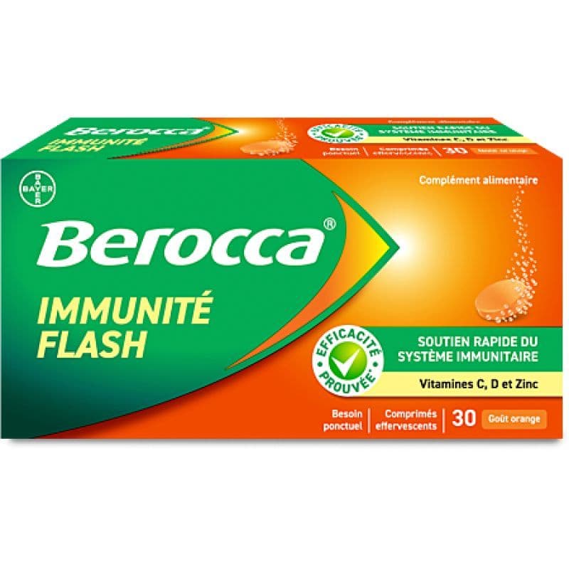 BEROCCA IMMUNITE FLASH CPR EFF 30 — Pharmacie Du Village Santé