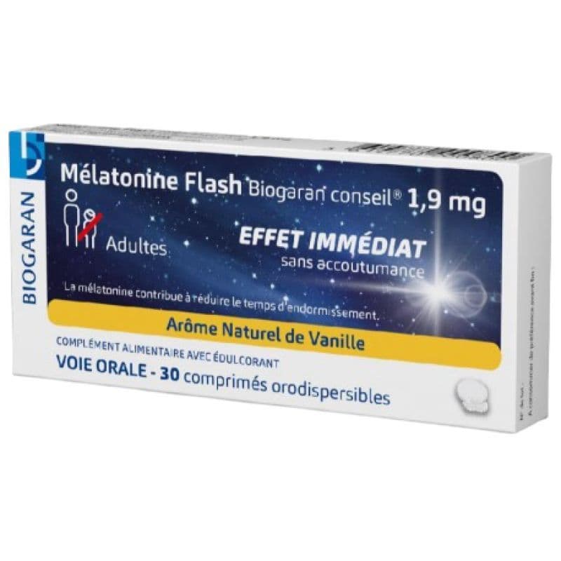 BIOGARAN MELATONINE FLASH 1,9MG 30 — Pharmacie Le pallec