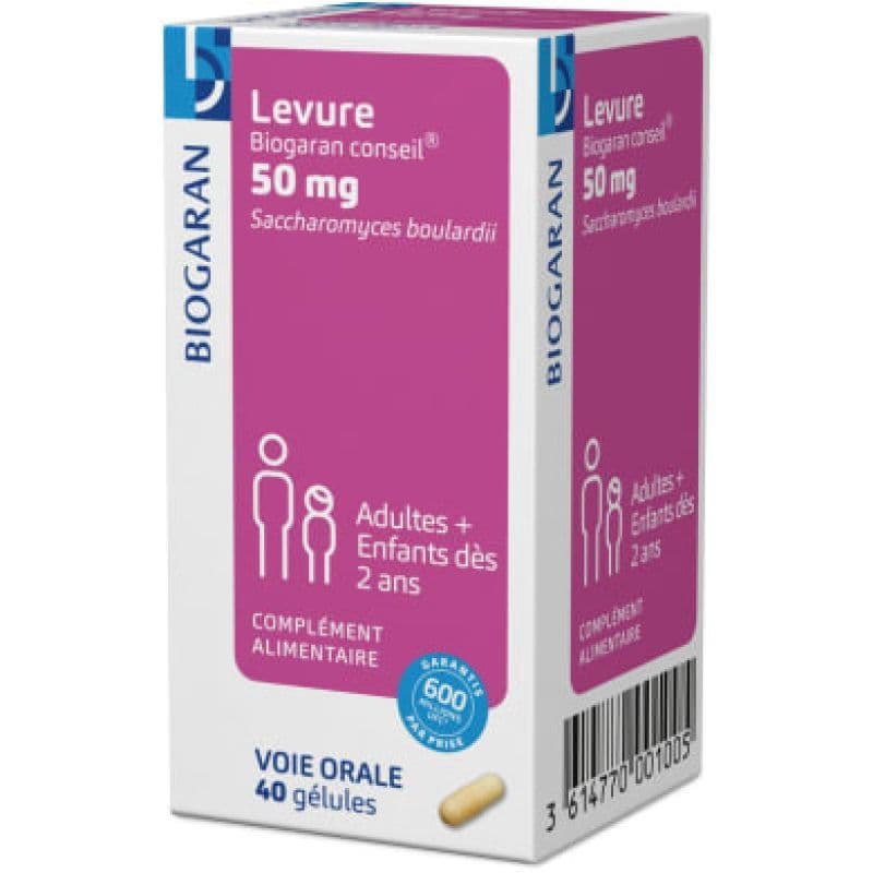 LEVURE BGR 50MG GELUL 40 — Pharmacie des Clos
