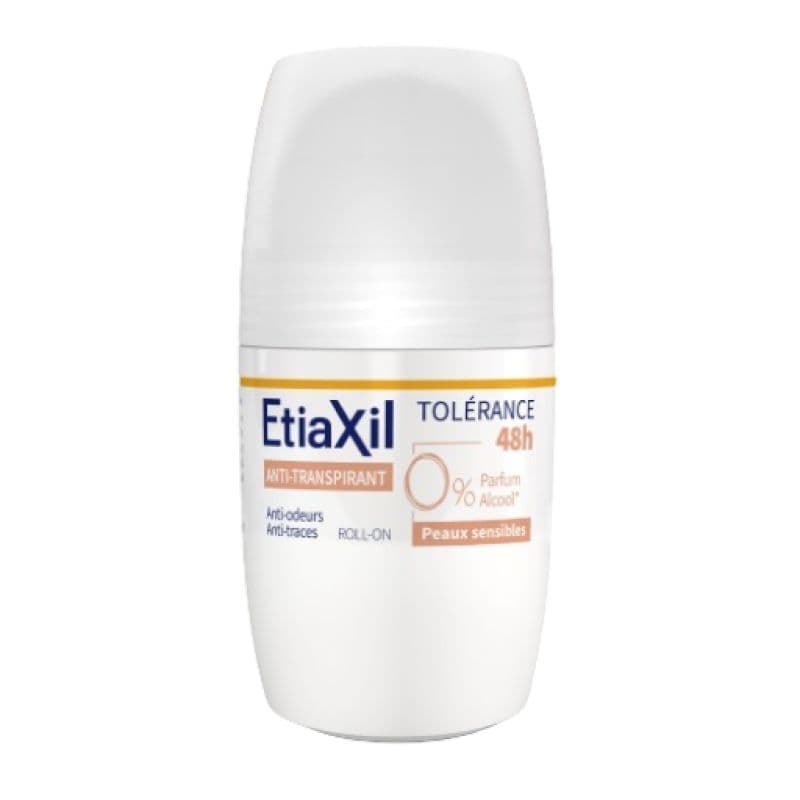 ETIAXIL DEO TOLERANCE 48H ROLL50ML — Pharmacie Bellevue Aix-en-Provence