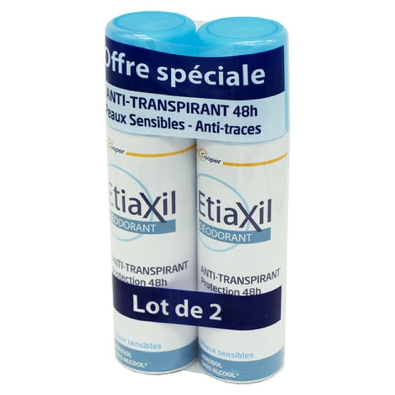 ETIAXIL DEO 48H AEROSOL 150ML X2 — Pharmacie Rocade by Nexum