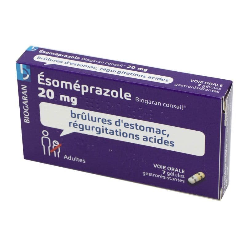 ESOMEPRAZOLE 20MG BGR CONS GEL 7 — Pharmacie Guy Môquet