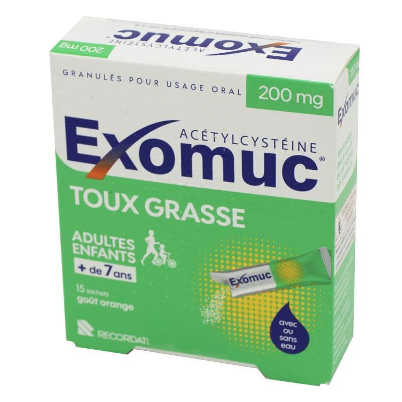 EXOMUC 200MG GRL STICK 15 — Pharmacie Principale des Grésillons