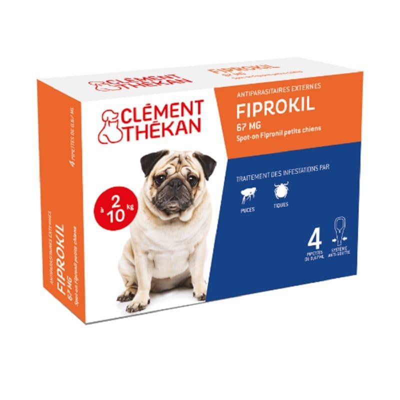 Clement Thekan Fiprokil Spot On Chien 2/10kg X4 — PHARMACIE DE LA GARE Nancy