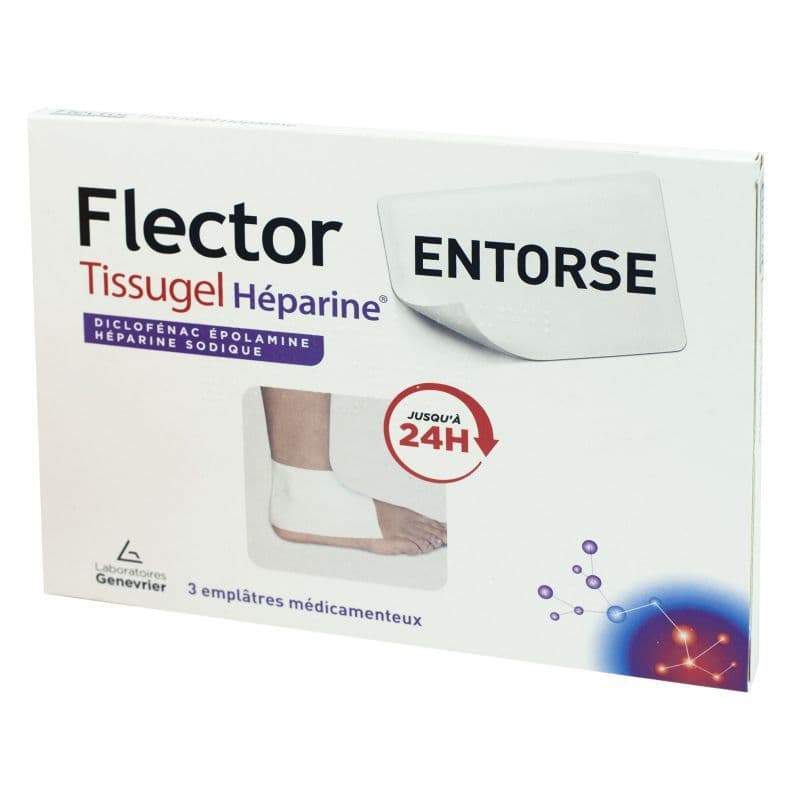 FLECTOR TISSUGEL HEPARINE EMPL 3 — Pharmacie de Bois Lemaitre - Marseille