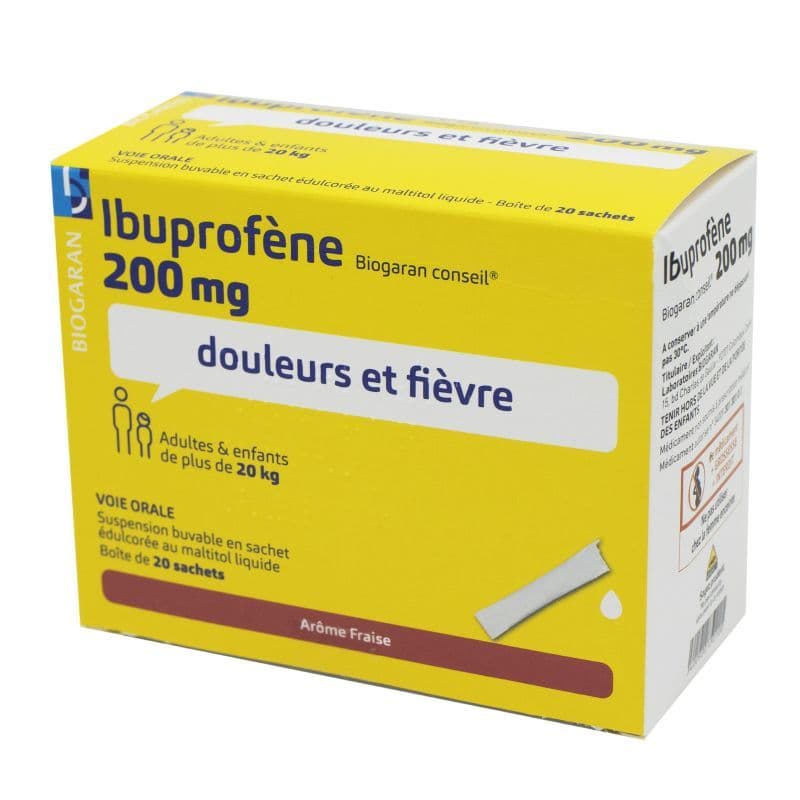 IBUPROFENE 200MG BIOG CONS SACH 20 — Pharmacie des Chalâtres