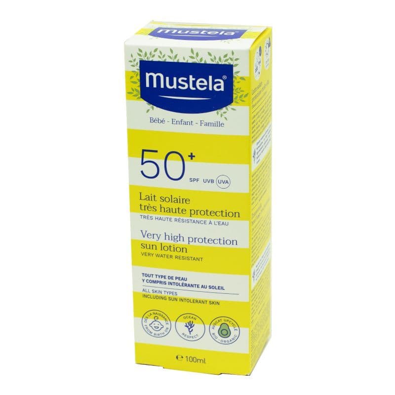 MUSTELA SOLAIRE LAIT SPF50+ 100ML — Pharmacie de la Plaine - Saint-Denis