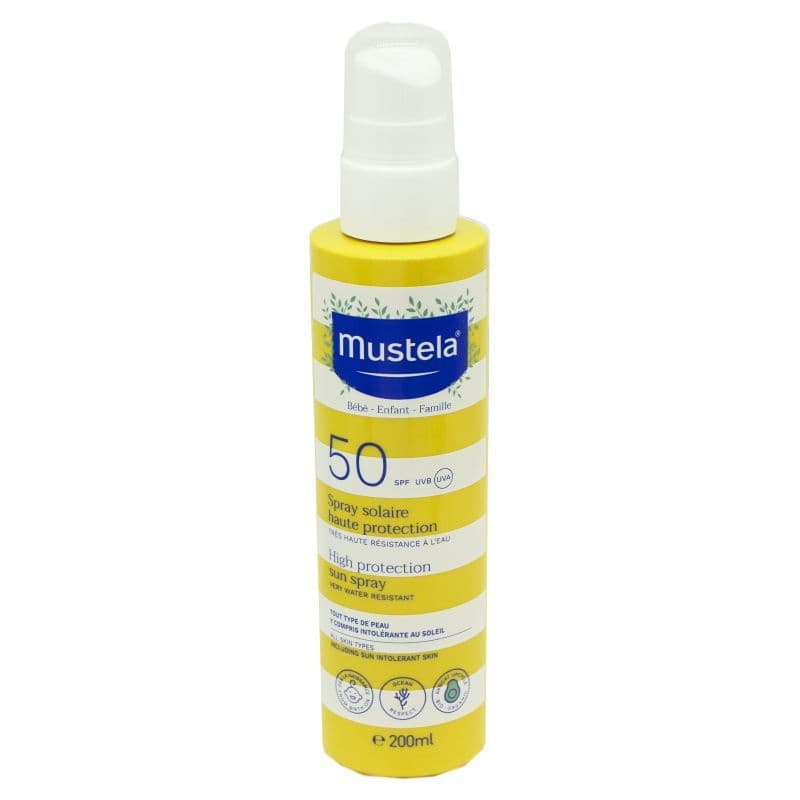MUSTELA SOLAIRE SPRAY SPF50 200ML — Pharmacie de la Plaine - Saint-Denis