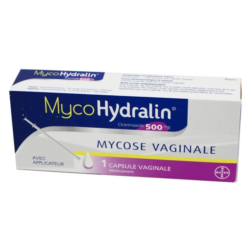 MYCOHYDRALIN 500MG CAPS VAG + APP — Pharmacie Rollin Centre