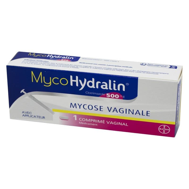 MYCOHYDRALIN 500MG CPR VAGINAL 1 — Pharmacie du Maillon