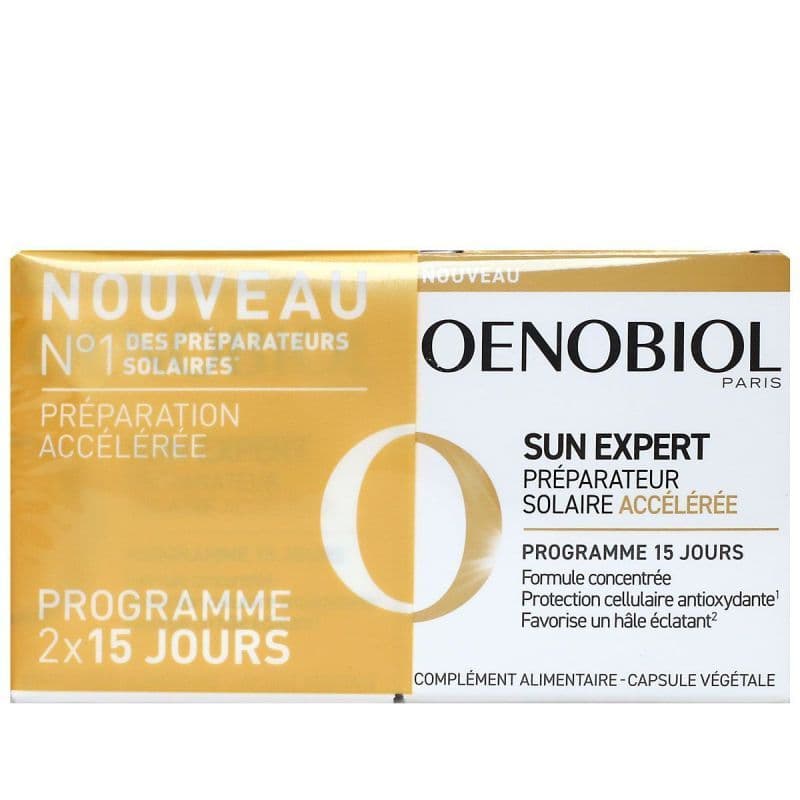 OENOBIOL SUN EXPERT PRE ACCEL 15X2 — Pharmacie Pharmavance Le Chesnay
