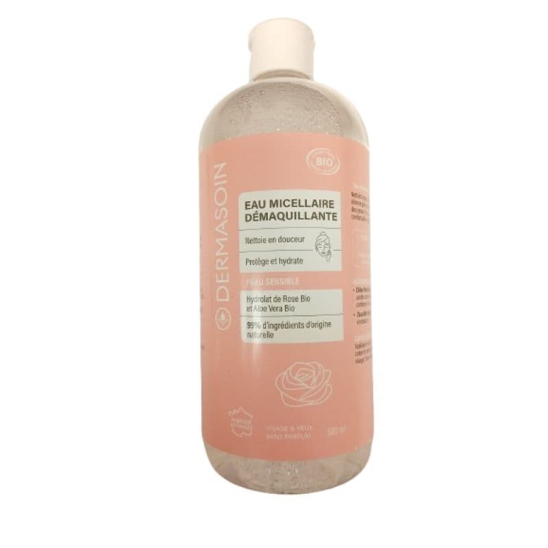 DERMASOIN EAU MICELL BIO 500ML — Pharmacie des Mèches
