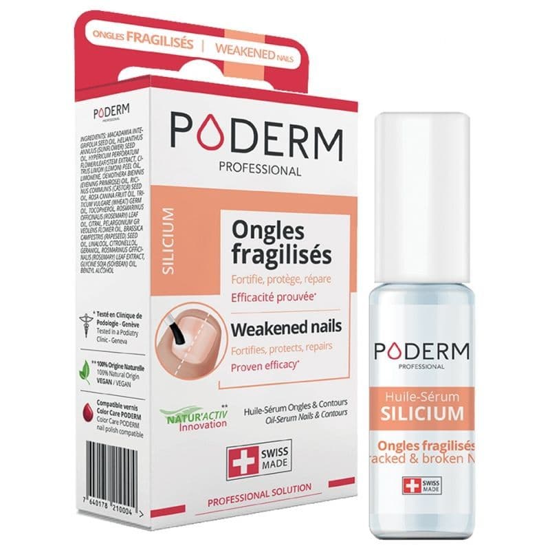 PODERM ONGLE FRAGILISE SILICIUM8ML — Pharmacie du Grand Vitrolles