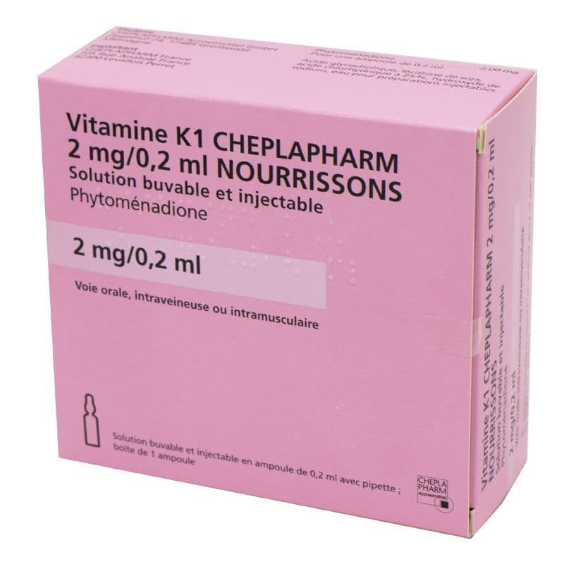 VIT K1 2MG/0,2ML CHEPLA NOUR AMP 1 — Pharmacie de Flandre
