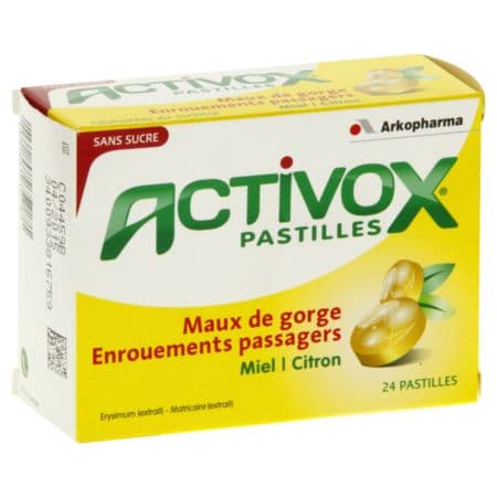 ACTIVOX MIEL CITRON PAST S/S 24 — Pharmacie Neyret
