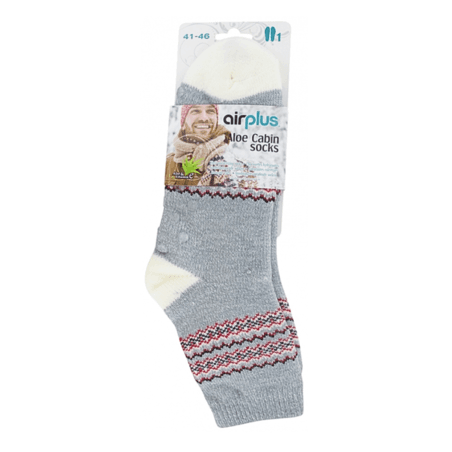 Airplus Cabin Socks Chaussette Collection Cocooning Tribal Grise P41/46 — Aprium Pharmacie des Colonnes - M'Sika