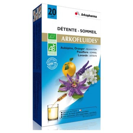ARKOFLUIDE DETENTE BIO AMP 20 — Pharmacie Villenave Rocade