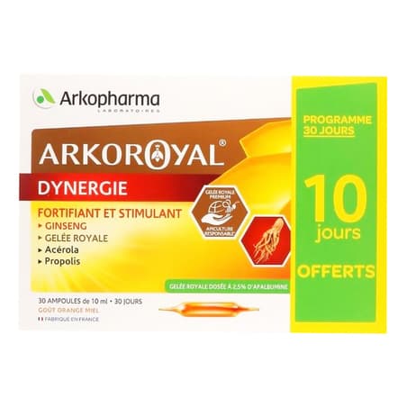 ARKOROYAL DYNERGIE AMP 10ML 30