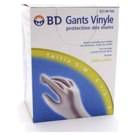 GANT VINYL BD S/LATEX S/M 50 — Pharmavance Fontaine