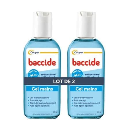 BACCIDE GEL MAIN S/RIN BLE 100MLX2 — Pharmacie Chartreuse