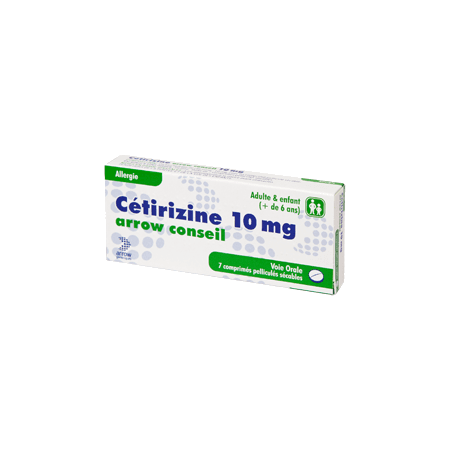 CETIRIZINE 10MG ARROW CONS CPR S 7 — Pharmacie porte de la villette