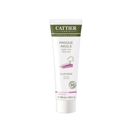 CATTIER ARGILE ROSE MASQ ALOE100ML