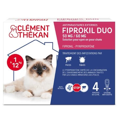 CLEM/TECK FIPROKIL DUO CHAT PIPET2 — Pharmacie des Couronneries