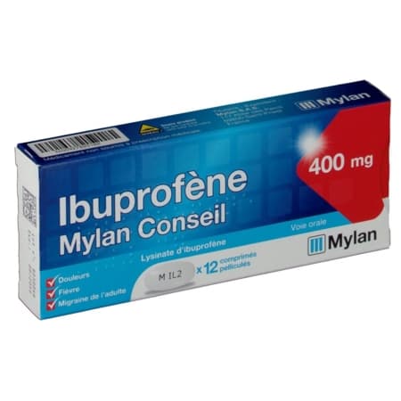 IBUPROFENE 400MG MYL CONS CPR 12 — Pharmacie Port Royal