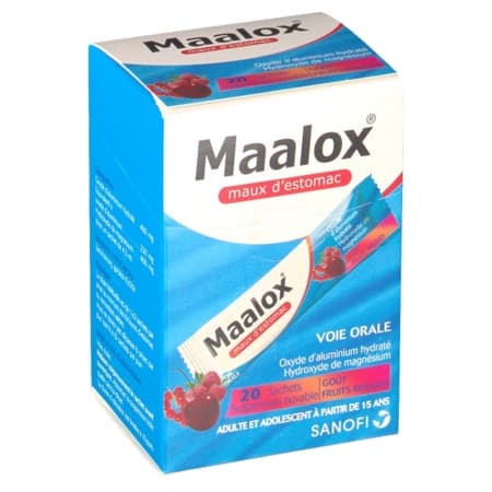 MAALOX MAUX FRUIT ROUGE SACH20 — Pharmacie Centrale de la villette 93 - 24/24 (Pharmacie de garde)
