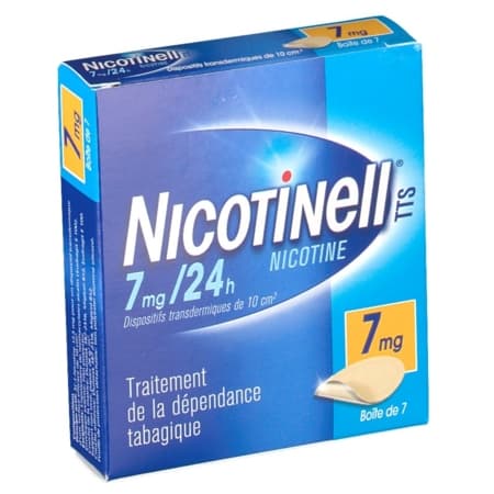NICOTINELL 7MG/24H TTS D/TRANSD 7 — Pharmacie centrale de la Villette 93 Pharmacie de garde 24h/24