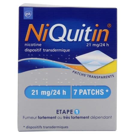 NIQUITIN 21MG/24H D/TRANSD.7 — Pharmacie du Bien Etre