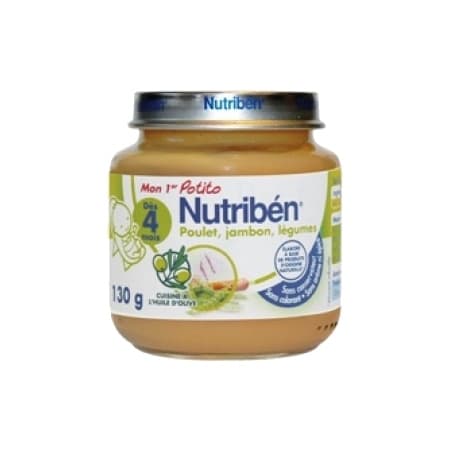 Nutriben Potito Petit Pot Poul Jambon Legume 130g — Pharmacie porte de la villette